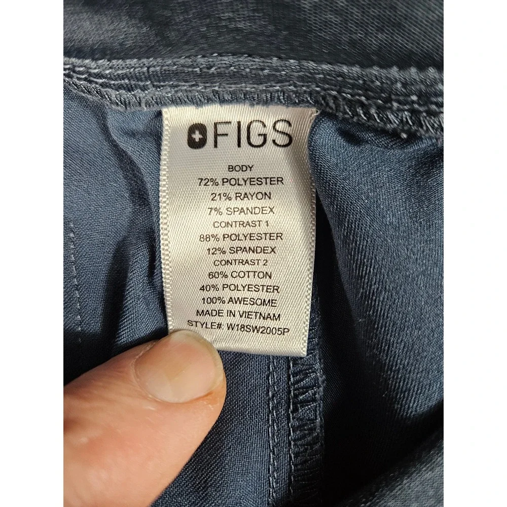 FIGS Technical Collection Navy Blue Scrub Jogger Pants Womens Small S/P